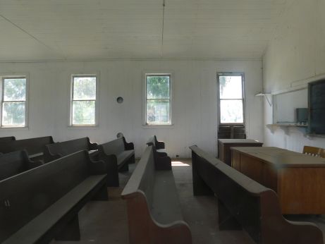 [Picture of inside Old Schoolhouse]